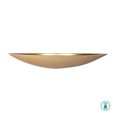 Immagine di Applique Da Parete In Gesso Foglia Oro Livigno 39 cm Fan Europe