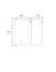 Immagine di Applique Led Fascio Luce Stretto 5° Laser Antracite Intec Light