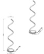 Immagine di Piantana Spirale Bianca Moderna Nuria Led Dimmer Trio Lighting