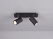 Immagine di Lampada Con Faretti Orientabili Due Luci Nero Marley Trio