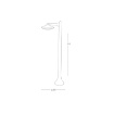 Immagine di Lampione Da Esterno Moderno Bianco 91 cm Led 4000k Alyson Intec Light