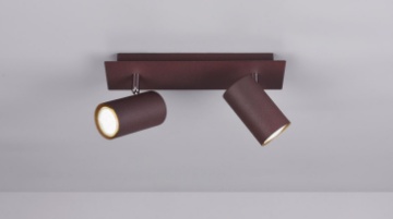 Immagine di Plafoniera 2 Faretti Orientabili Ruggine Marley Trio Lighting