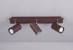 Immagine di Plafoniera 3 Faretti GU10 Orientabili Ruggine Marley Trio