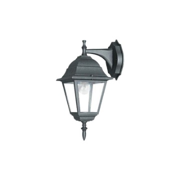 Immagine di Applique Per Esterno Lanterna Roma Nero Down Intec