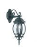 Immagine di Applique Per Esterno Classica Nero Lanterna Santiago Down Intec