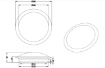 Immagine di Plafoniera Bagno Umberto Led 12w IP44 Cromo Trio Lighting