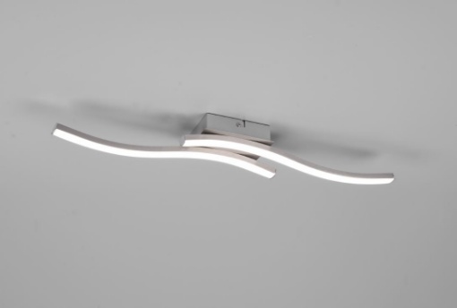 Immagine di Plafoniera Route Nichel Bacchette Ondulate Led 10w 4000k Trio Lighting