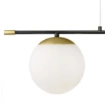 Immagine di Lampadario Moderno Nostalgia Oro Nero 9 Sfere Vetro Bianco Maytoni