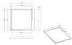 Immagine di Plafoniera Led Switch Dimmer Bianca Angoli Legno Meta Trio Lighting