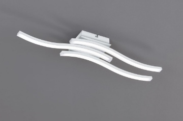Immagine di Plafoniera Bacchette Ondulate Bianche Led 15w 4000k Route Trio Lighting