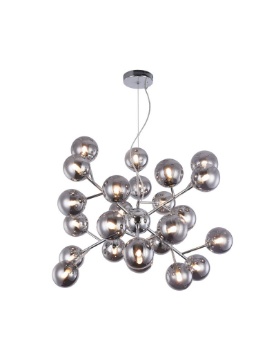 Immagine di Lampadario Moderno Dallas 24 Sfere Vetro Cromo Maytoni