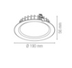 Immagine di Faretto Da Incasso Rotondo Diam.19 cm Led 20w CCT IP44
