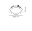 Immagine di Faretto Da Incasso Rotondo Diam. 9,5 cm Led 7w CCT IP44