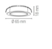 Immagine di Faretto Tondo Incasso Grigio Silver 65mm IP44 Led 3,5w 3000K 4000K