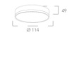 Immagine di Faretto Da Soffitto Bianco Plafoniera Compatta Led 16w 3000k 4000k