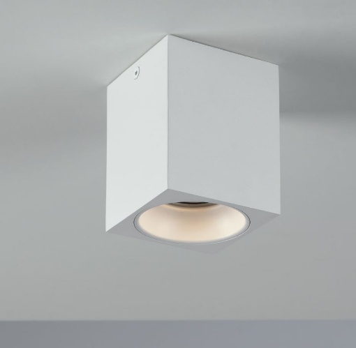 Immagine di Faretto Spot Da Soffitto Cubo Bianco GU10