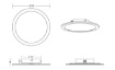 Immagine di Plafoniera Alluminio Rotonda Ø30 cm Tiberius Led 4000k Trio Lighting