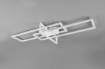 Immagine di Plafoniera Bianca Design Moderno Salinas 3 Rettangoli Led 4000k Switch Dimmer Trio