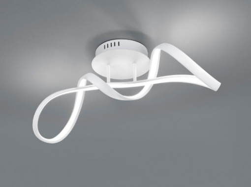 Immagine di Plafoniera Perugia Design Fiocco Bianco Led 4000k Switch Dimmer Trio Lighting