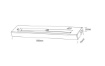 Immagine di Lampada Sottopensile Reglette Led 7w Alino Bianco L55 cm Trio Lighting