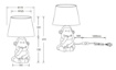 Immagine di Lumetto Scimmietta "Non Parlo" Nera Chita Ceramica con Paralume Trio Lighting
