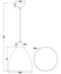 Immagine di Sospensione Cucina Jagger Cupola Metallo Nero Inserto Legno Trio Lighting