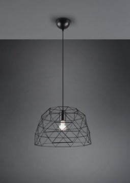 Immagine di Sospensione Haval Gabbia 1xE27 Nero Opaco Ø38 cm Trio Lighting