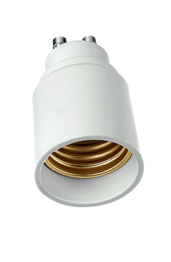 Immagine di Adattatore Per Portalampade Da GU10 a E27 Bianco