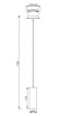 Immagine di Lampada Pendente Cilindro Bianco Marley Led GU10 Trio Lighting
