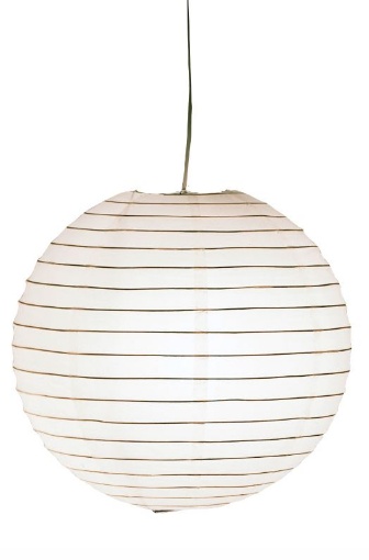 Immagine di Sospensione Palla Bianca Carta Ø40 cm Paper Trio Lighting