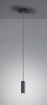 Immagine di Sospensione Marley Pendente Cilindro Nero Per Comodini Trio Lighting