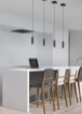 Immagine di Sospensione Marley Pendente Cilindro Nero Per Comodini Trio Lighting