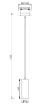 Immagine di Sospensione Marley Pendente Cilindro Nero Per Comodini Trio Lighting