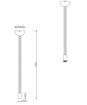Immagine di Sospensione Rope Ottone Anticato con Corda Trio Lighting