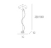Immagine di Sospensione Cubo Vetro Satinato Metropolitan 1047/S1 Top Light
