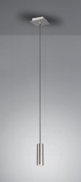 Immagine di Sospensione Singola Cilindro GU10 Marley Nichel Trio Lighting