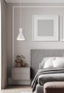 Immagine di Sospensione Singola Cono Bianco Metallo Enzo Led E27 Trio Lighting