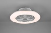 Immagine di Ventilatore Lampadario Multifunzione Led Dimmer RGBW Stralsund Alluminio Trio Lighting