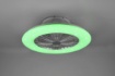 Immagine di Ventilatore Lampadario Multifunzione Led Dimmer RGBW Stralsund Alluminio Trio Lighting