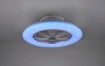 Immagine di Ventilatore Lampadario Multifunzione Led Dimmer RGBW Stralsund Alluminio Trio Lighting