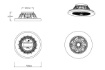 Immagine di Ventilatore Lampadario Multifunzione Led Dimmer RGBW Stralsund Alluminio Trio Lighting