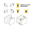 Immagine di Applique Led Cubo 12 cm cct 20w Corten Da Esterno Ottica Regolabile IP54
