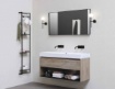 Immagine di Applique Per Camera da Letto Doris Nera Con Sfera Vetro Bianco ACB IP44