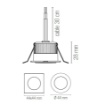 Immagine di Faretto Da Incasso Led 3w 4000k Con Ghiera Intercambiabile