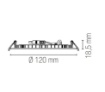 Immagine di Incasso Rotondo 120 mm Ultrasottile Led CCT 8w Luce Selezionabile