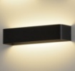 Immagine di Applique Rettangolare Icon 37cm Nero Doppia Emissione Led 21w CCT ACB
