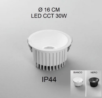 Immagine di Incasso Rotondo Led CCT 30w Quantum 160 mm IP44 Intec Light