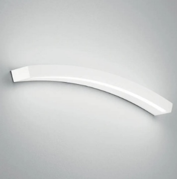 Immagine di Applique Curva Gesso Verniciabile 80 Cm Led 20w Luce Selezionabile