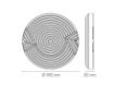 Immagine di Plafoniera Rotonda Bianca Esterno Interno 48 cm Led 40w CCT