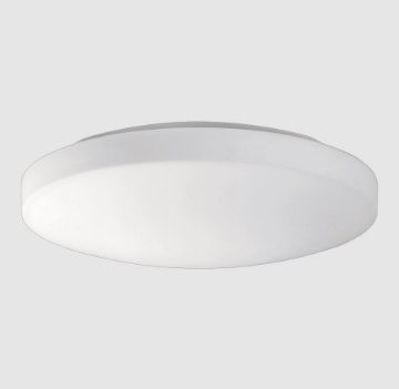 Immagine di Plafoniera Vetro Bianco Per Bagno Moon 35 cm Led 24w Switch IP44 ACB